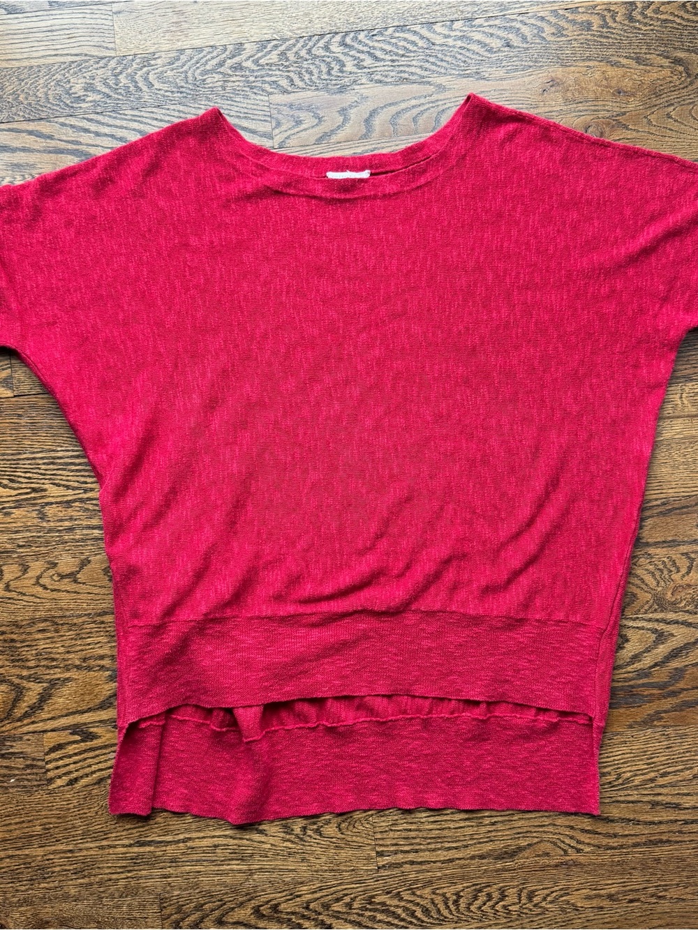 Eileen Fischer Linen Cotton Short Sleeve Blouse Large